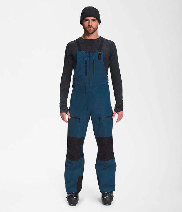 The North Face Παντελόνι Σκι Μπλε Ανδρικα Ceptor Bib - Greece 6528EJMCD